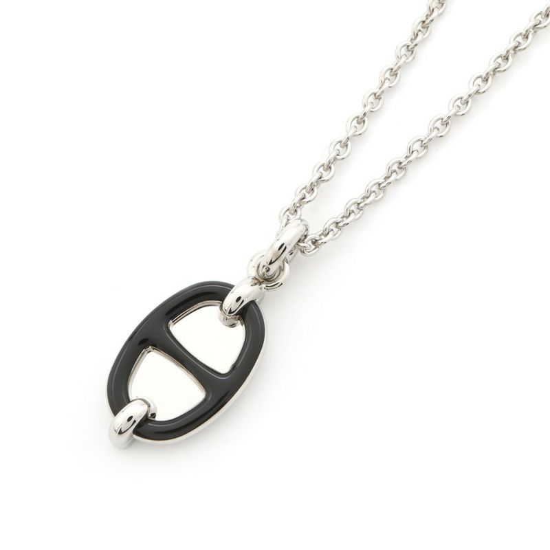 エルメス ネックレス ペンダント ミニ・マイヨン PM HERMES アクセサリー 黒