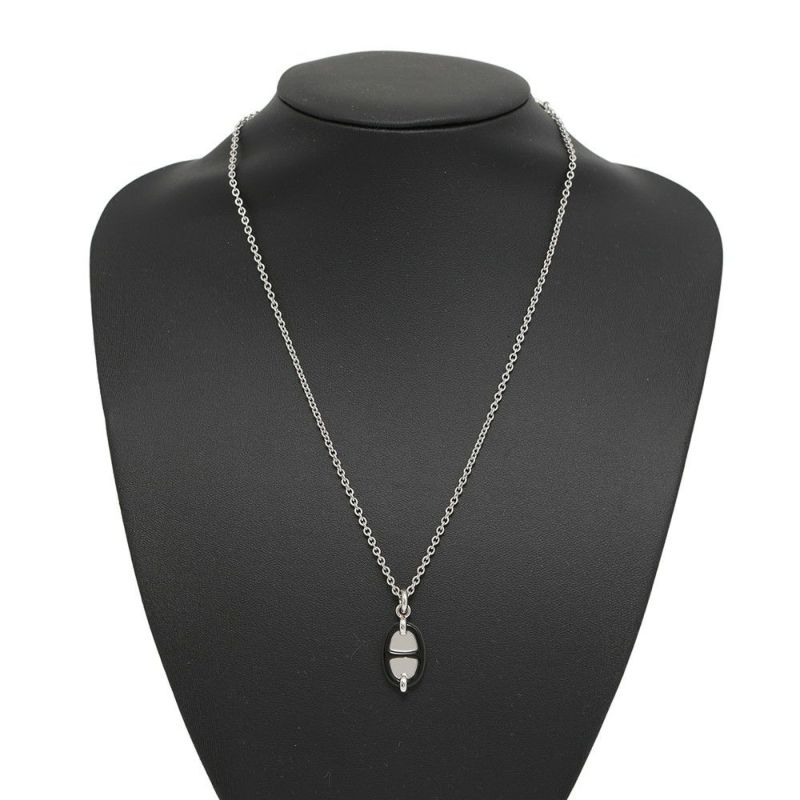 エルメス ネックレス ペンダント ミニ・マイヨン PM HERMES アクセサリー 黒