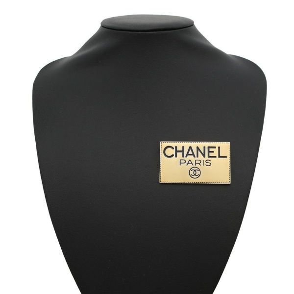 シャネル ブローチ ココマーク ロゴ スクエアプレート メタル CHANEL アクセサリー