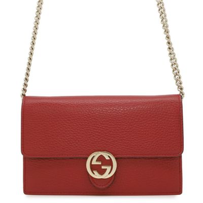 未使用品 箱付き グッチ ウォレットチェーン 本物 ラッピングOK♪ グッチ GUCCI インターロッキングG チェーンウォレット 510314