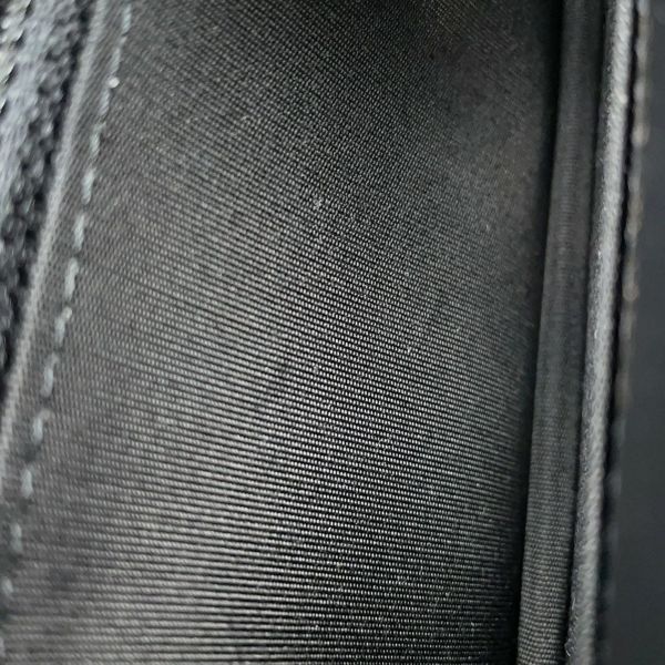 シャネル パールチェーンショルダーウォレット マトラッセ ココマーク ラムスキン AP1839 CHANEL 黒