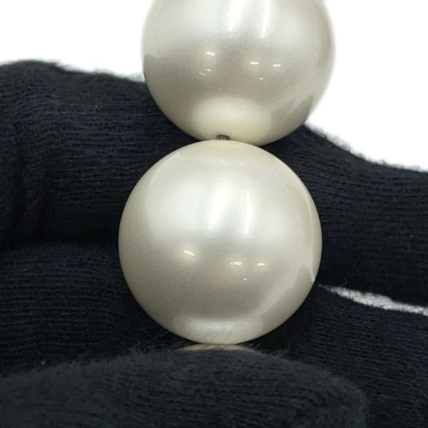 シャネル パールチェーンショルダーウォレット マトラッセ ココマーク ラムスキン AP1839 CHANEL 黒