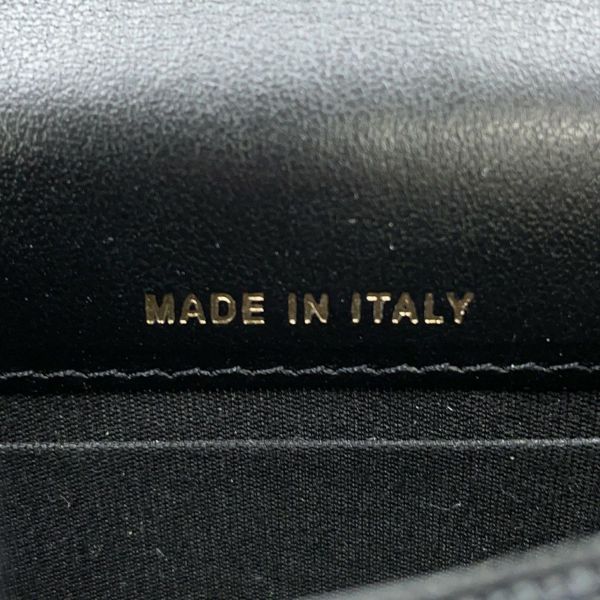 シャネル パールチェーンショルダーウォレット マトラッセ ココマーク ラムスキン AP1839 CHANEL 黒