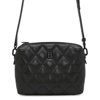 BALENCIAGA ブラックレザー バッグ 美品ですが、一カ所破損あります バレンシアガ ショルダーバッグ Bロゴ カメラバッグ レザー
