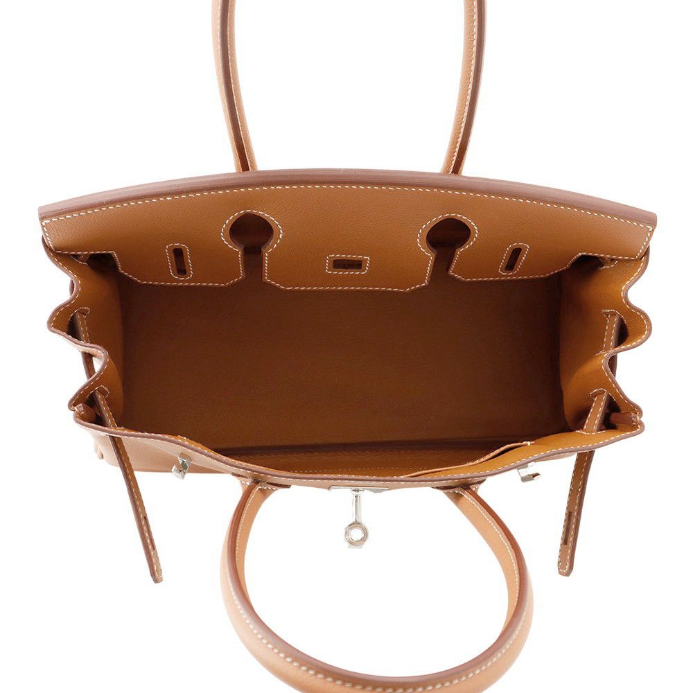 エルメス ショルダーバーキン29 ゴールド/シルバー金具 エバーカラー K刻印 HERMES Birkin