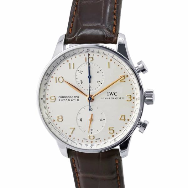 IWC ポルトギーゼ クロノグラフ オートマチック IW371445 腕時計 シルバー文字盤