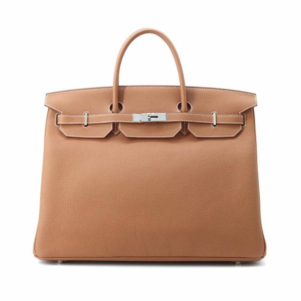 エルメス バーキン40 ゴールド/シルバー金具 トゴ U刻印 HERMES Birkin ハンドバッグ