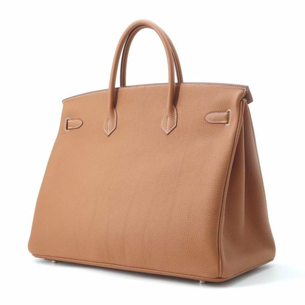 エルメス バーキン40 ゴールド/シルバー金具 トゴ U刻印 HERMES Birkin ハンドバッグ