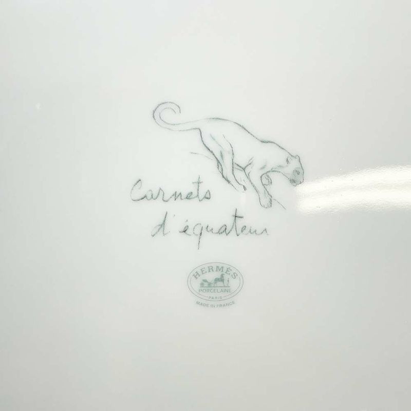エルメス プレート 赤道直下のスケッチ アニマル 陶器 HERMES 皿 ギフト
