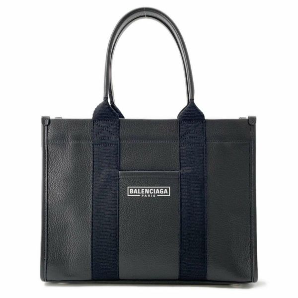 バレンシアガ ハンドバッグ ハードウェア キャンバス レザー 671402 BALENCIAGA 2way ショルダー 黒