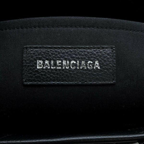 バレンシアガ ハンドバッグ ハードウェア キャンバス レザー 671402 BALENCIAGA 2way ショルダー 黒