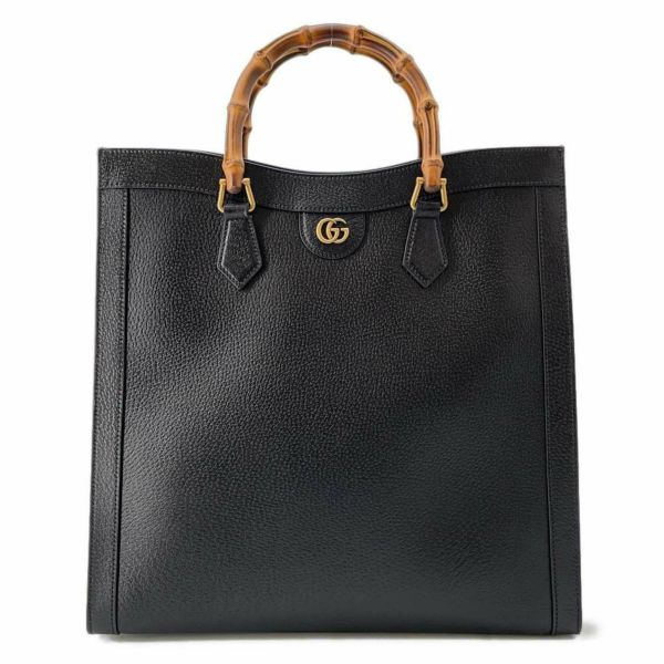 グッチ トートバッグ ダイアナ バンブー レザー 703218 GUCCI 2wayショルダーバッグ 黒 |  中古・新品ブランド販売ギャラリーレア公式通販