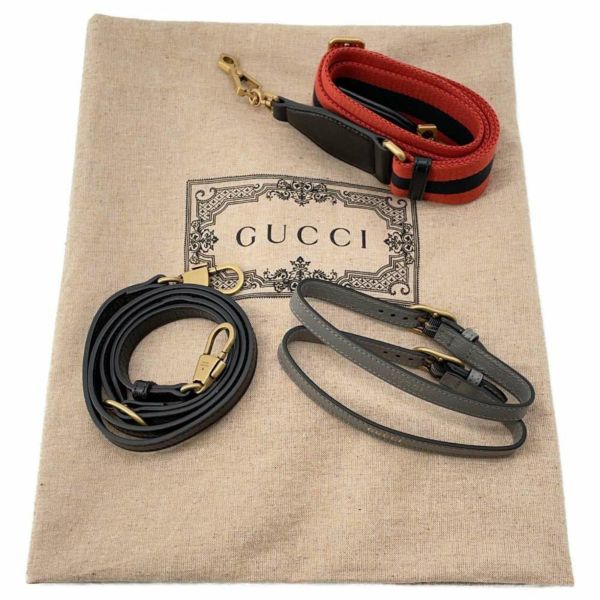 グッチ トートバッグ ダイアナ バンブー レザー 703218 GUCCI 2wayショルダーバッグ 黒