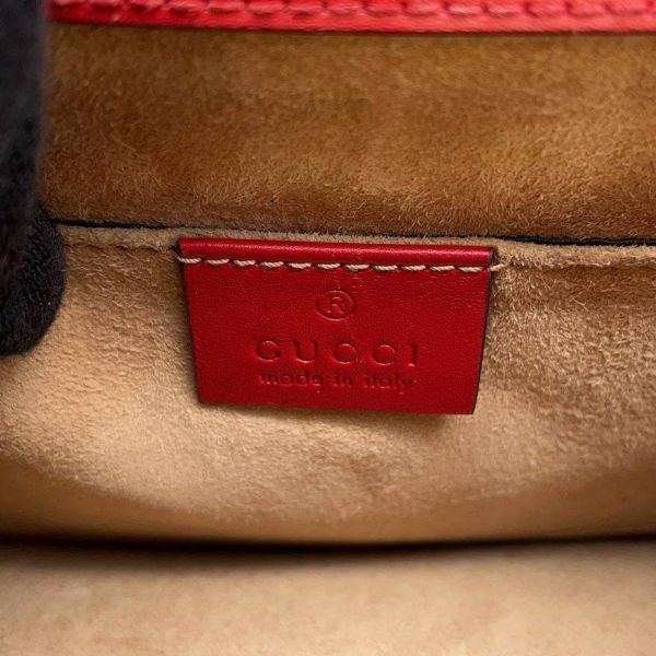 グッチ チェーンショルダーバッグ シルヴィ ミニ ウェブ リボン付き 431666 GUCCI バッグ 赤 レッド