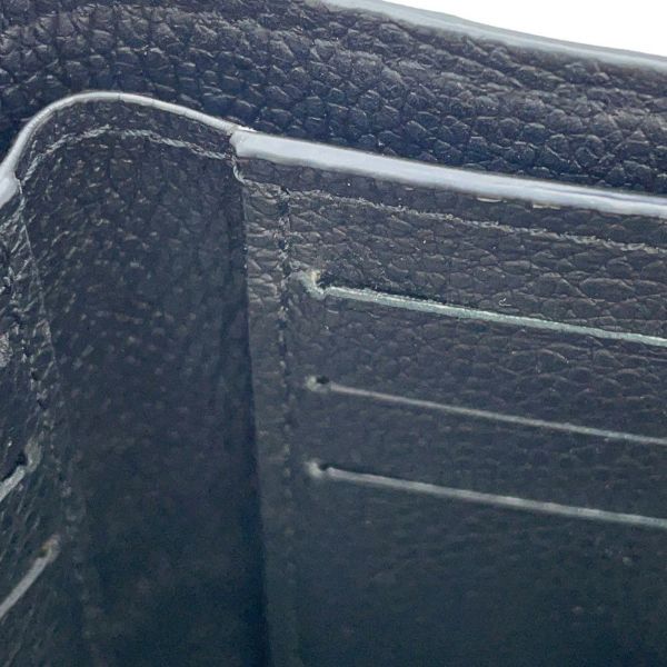 ルイヴィトン 三つ折り財布 モノグラム・アンプラント ポルトフォイユ・ヴィクトリーヌ M64060 LOUIS VUITTON 黒 ブラック
