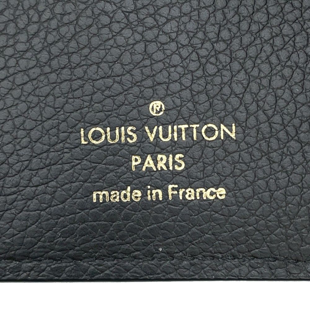 ルイヴィトン 三つ折り財布 モノグラム・アンプラント ポルトフォイユ・ヴィクトリーヌ M64060 LOUIS VUITTON 黒 ブラック
