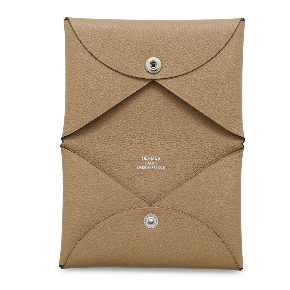 エルメス カードケース カルヴィ チャイ エバーカラー Z刻印 HERMES 名刺入れ