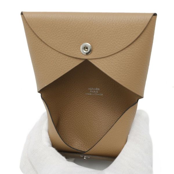 エルメス カードケース カルヴィ チャイ エバーカラー Z刻印 HERMES 名刺入れ