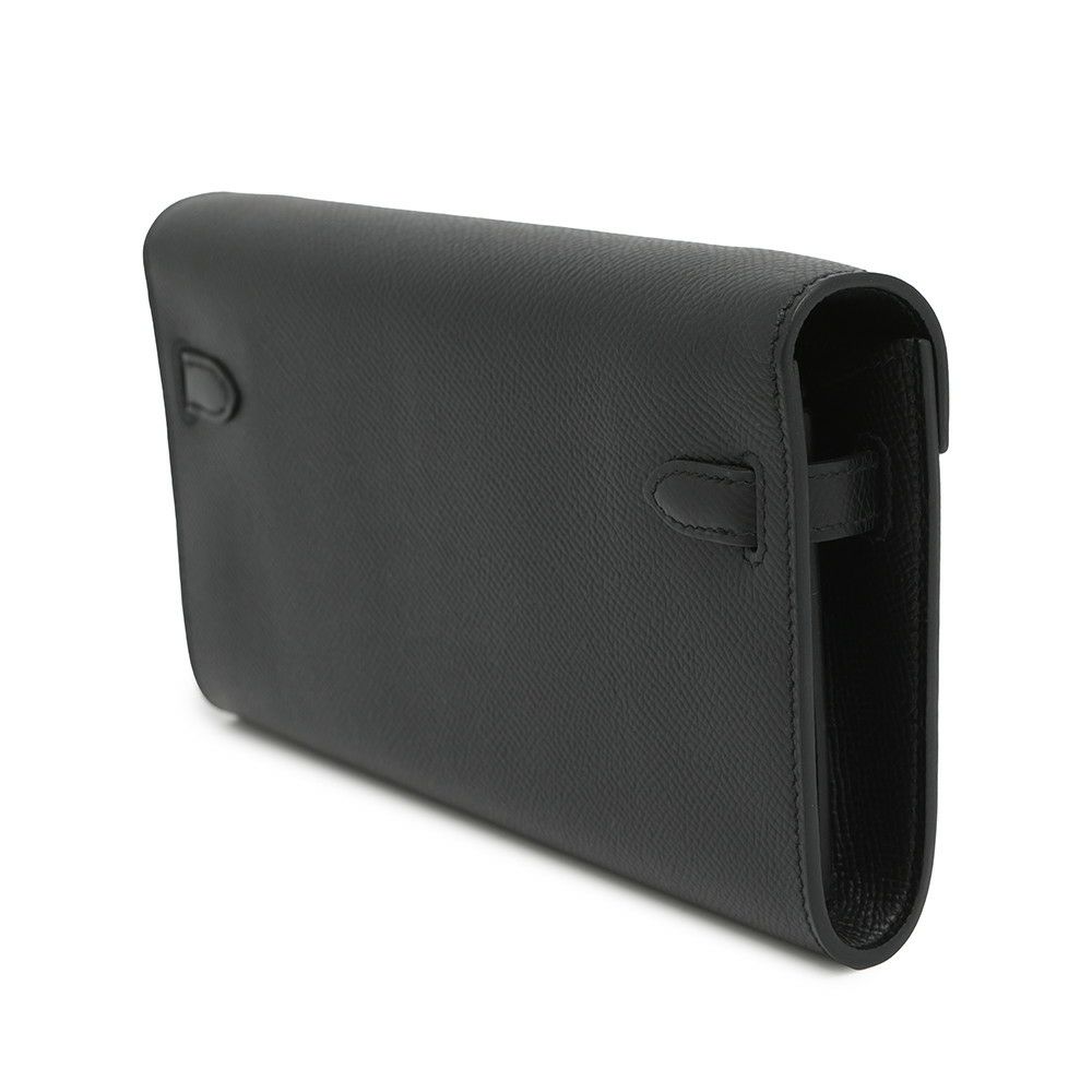 エルメス ケリーウォレット ロング トゥーゴー ブラック/ゴールド金具 エプソン U刻印 HERMES 財布 黒