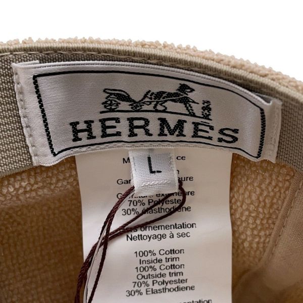 エルメス キャップ デイヴィス・ヨット コットン サイズL HERMES 帽子