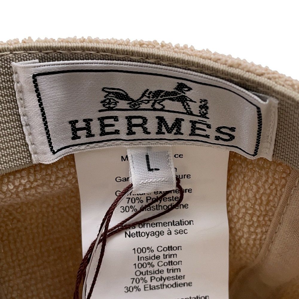 エルメス キャップ デイヴィス・ヨット コットン サイズL HERMES 帽子
