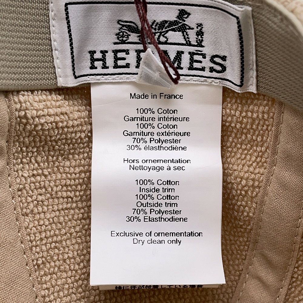 エルメス キャップ デイヴィス・ヨット コットン サイズL HERMES 帽子