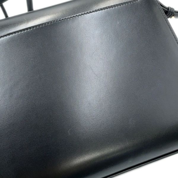 サンローランパリ ハンドバッグ カサンドラ トップハンドル レザー 578000 2WAYバッグ 黒