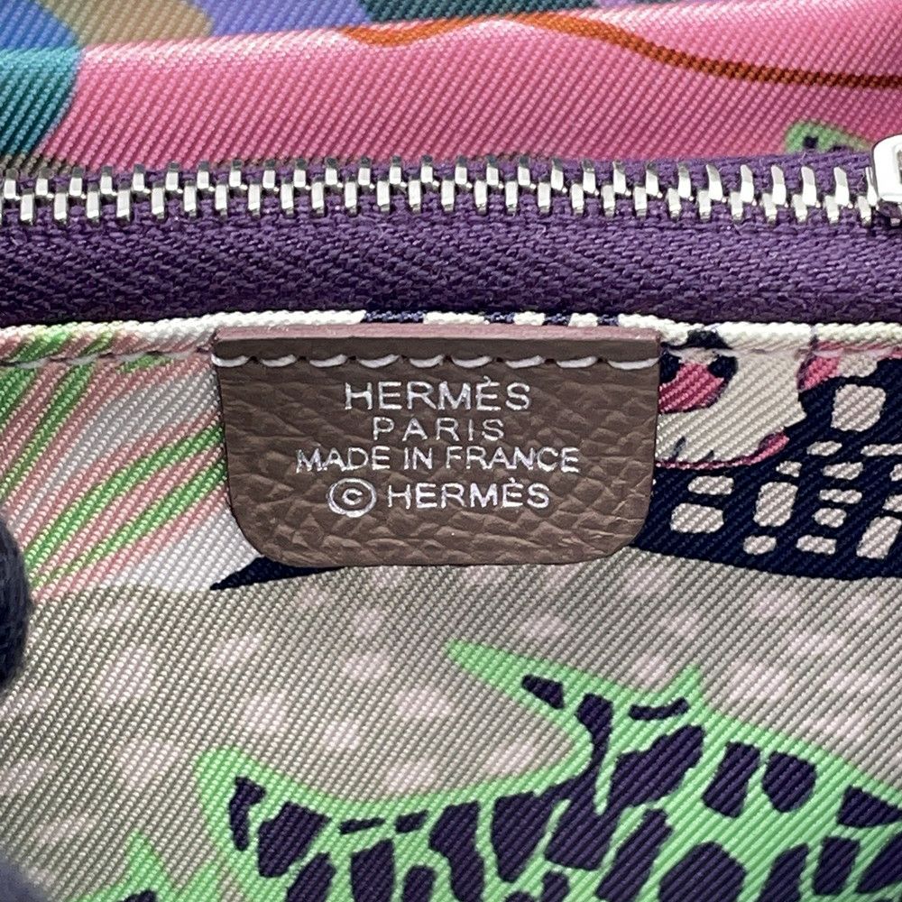 エルメス コインケース アザップコンパクト シルクイン エトゥープ  