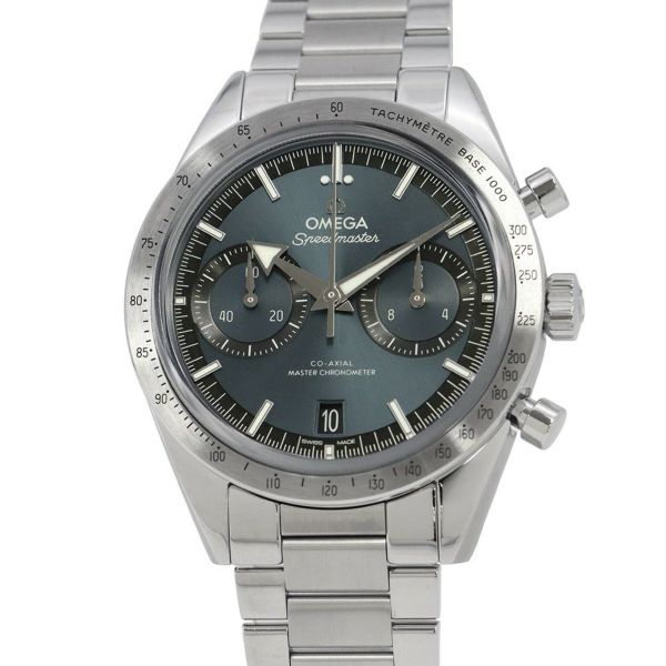 オメガ スピードマスター 57 コーアクシャル 332.10.41.51.03.001 OMEGA 腕時計 ブルー文字盤