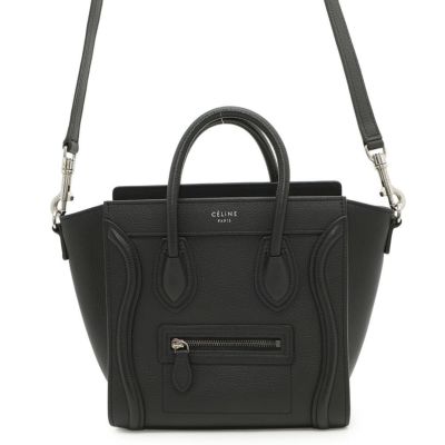 【美品】セリーヌ　ラゲージ　ナノ　ハンドバッグ　トート　ショルダー　黒 楽天市場】CELINE セリーヌ ラゲージ ナノショッパー 黒x