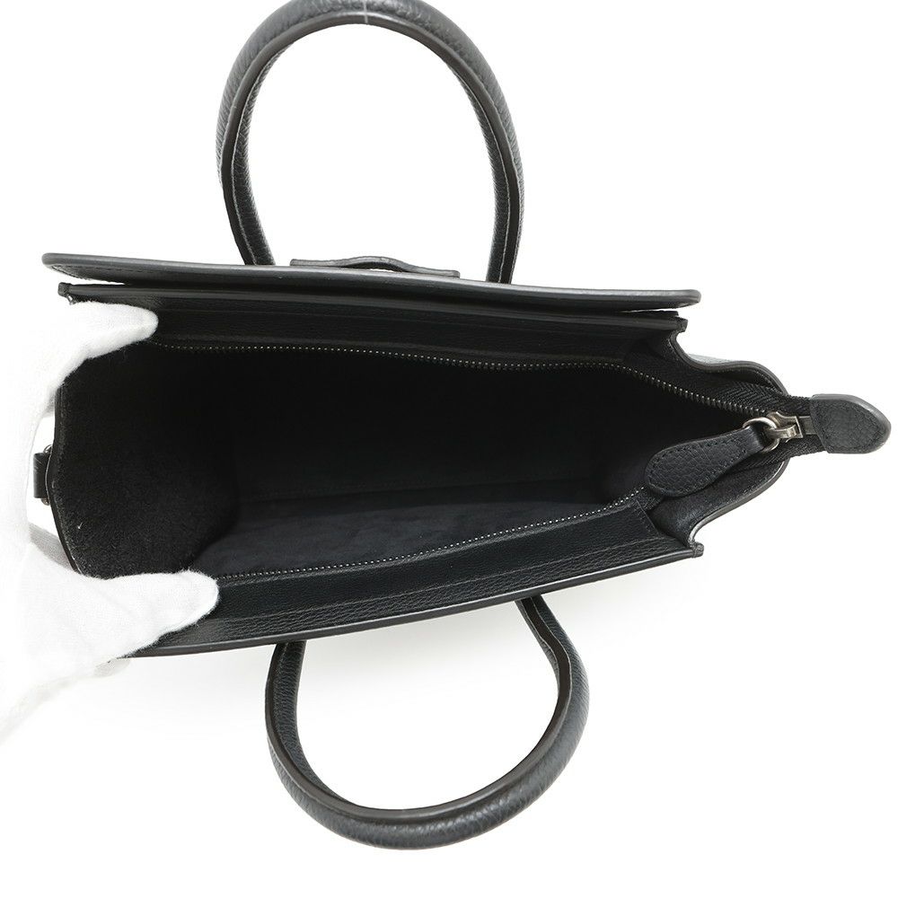 セリーヌ ハンドバッグ ラゲージ ナノショッパー 189243 CELINE バッグ 2wayショルダーバッグ 黒