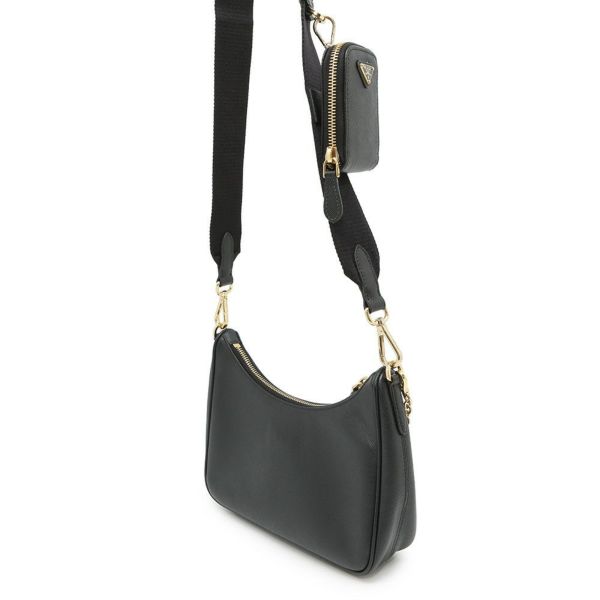 プラダ ショルダーバッグ Re-Edition 2005 Re-Nylon ナイロン 1BH204 PRADA 2wayバッグ 黒