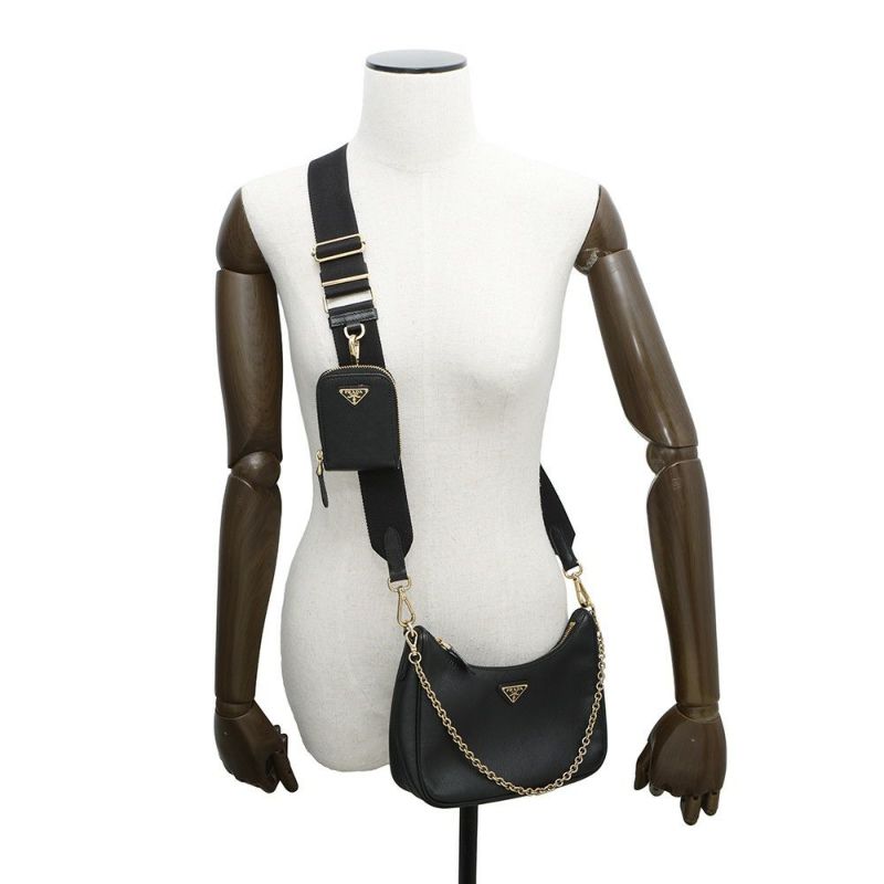 プラダ ショルダーバッグ Re-Edition 2005 Re-Nylon ナイロン 1BH204 PRADA 2wayバッグ 黒