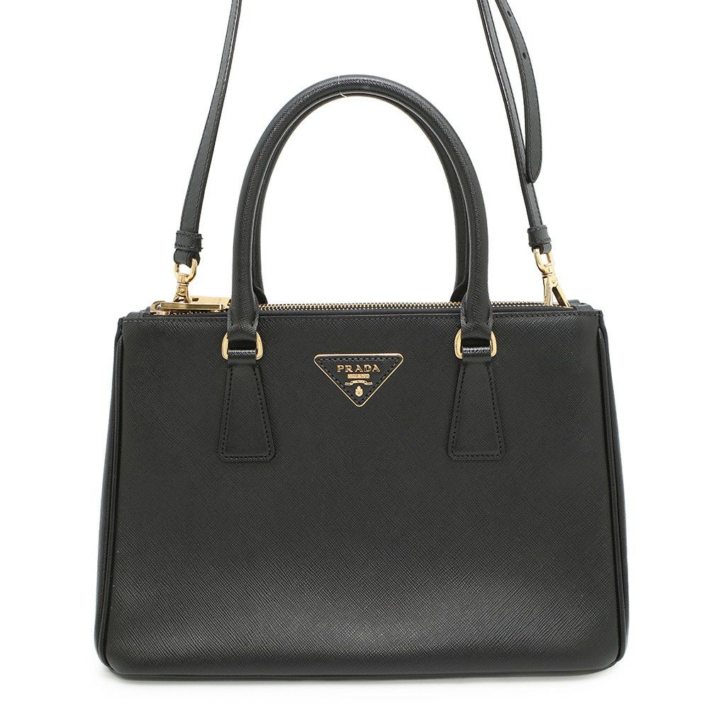 プラダ ハンドバッグ ガレリア サフィアーノレザー ミディアム 1BA863 PRADA 2wayショルダー 黒