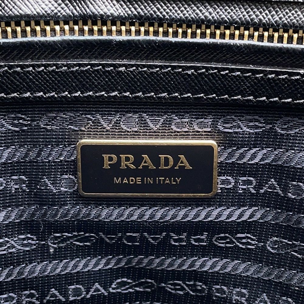 プラダ ハンドバッグ ガレリア サフィアーノレザー ミディアム 1BA863 PRADA 2wayショルダー 黒