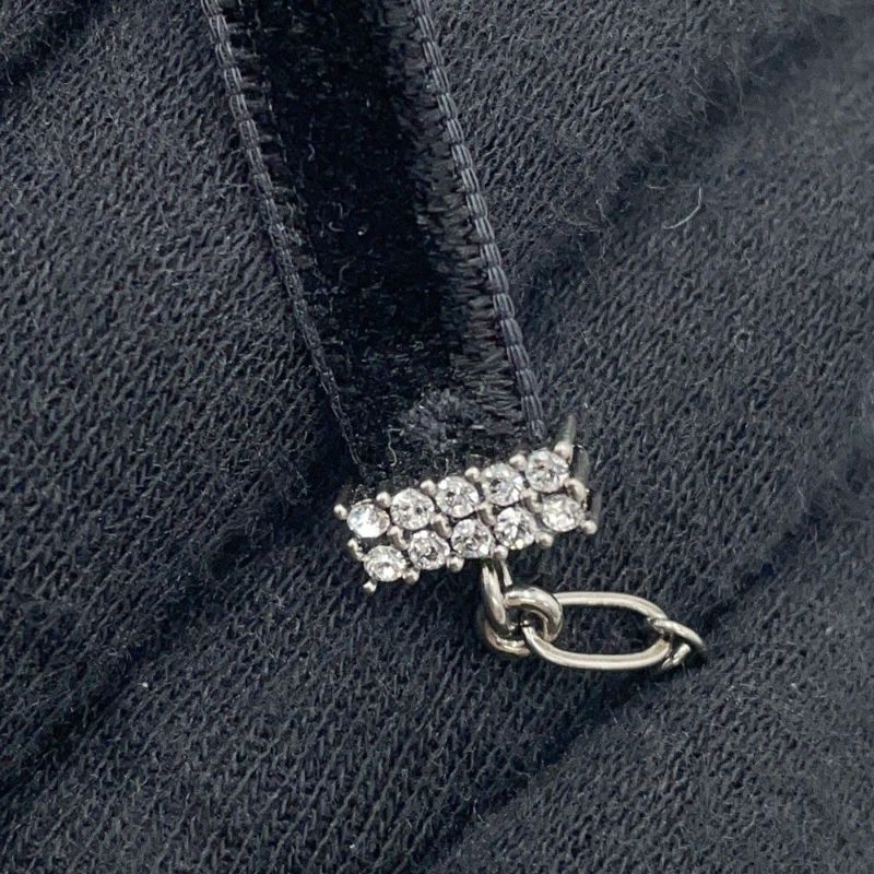 ディオール チョーカー J'ADIOR ラインストーン ベロア メタル Christian Dior ネックレス 黒