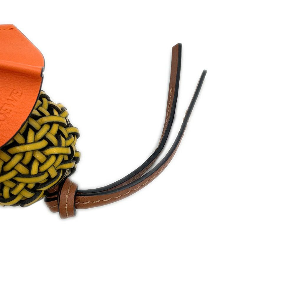 ロエベ バッグチャーム アナグラム パイナップル カクテル レザー LOEWE