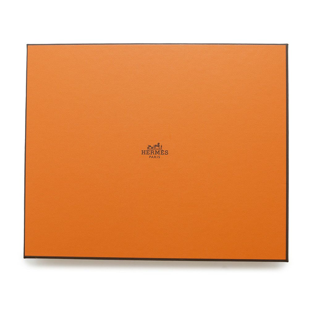 エルメス ポーチ ボリードポーチ ミニ オレンジ/シルバー金具 キャンバス HERMES 小物入れ