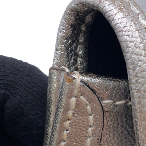 エルメス クラッチバッグ ジジェ エラン シルバー シェブルミゾル □H刻印 HERMES アテネオリンピック限定