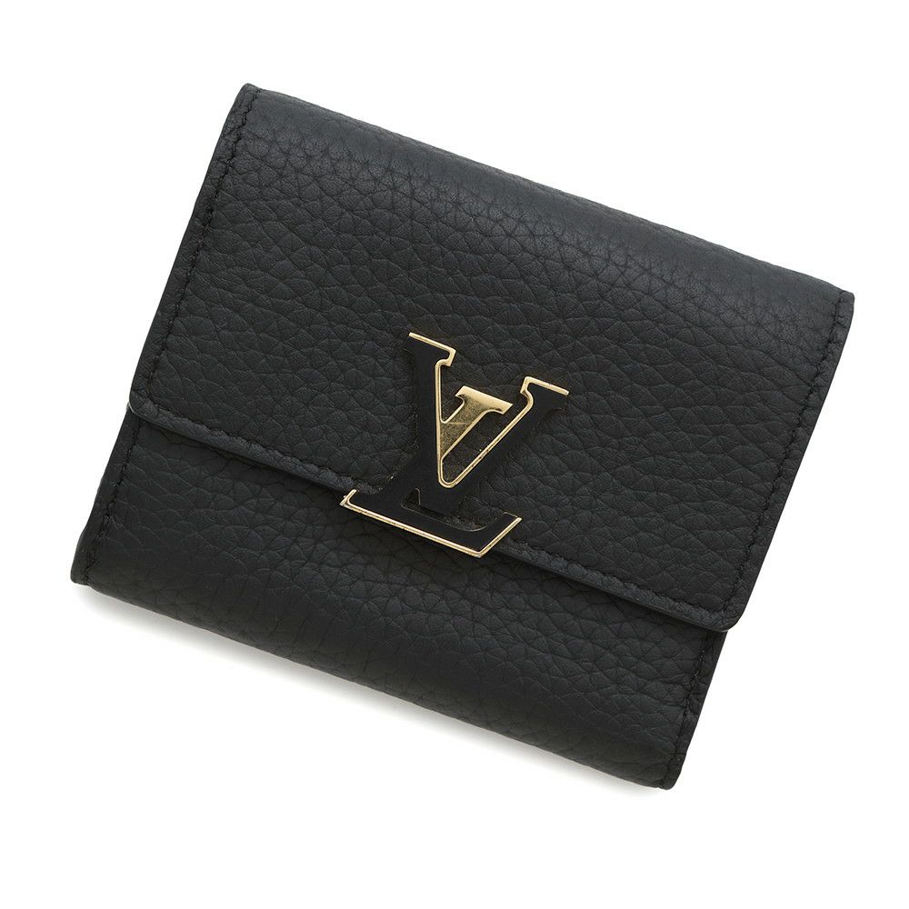 ルイヴィトン 財布 トリヨンレザー ポルトフォイユ・カプシーヌXS M68587 LOUIS VUITTON ヴィトン 黒