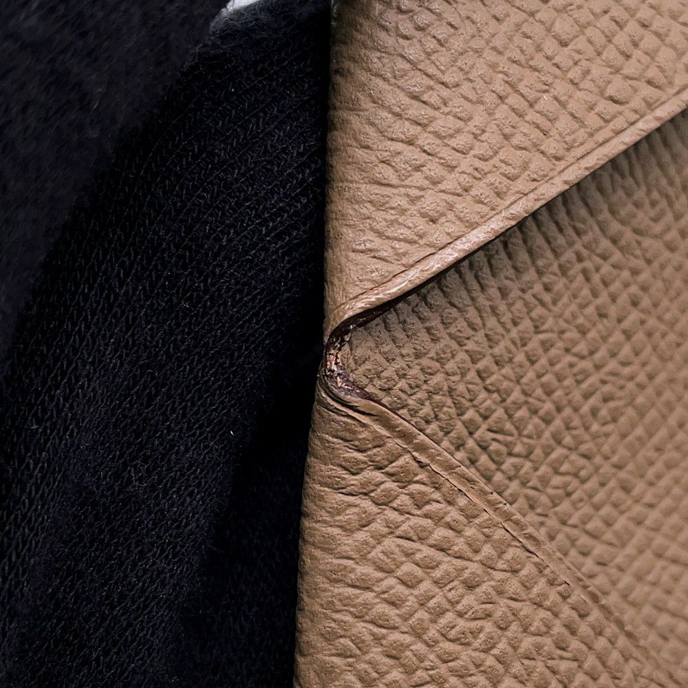 エルメス カードケース カルヴィ エトゥープ エプソン U刻印 HERMES 名刺入れ