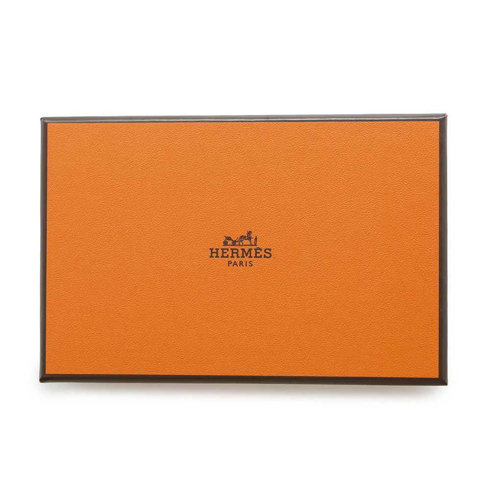 エルメス カードケース カルヴィ エトゥープ エプソン U刻印 HERMES 名刺入れ