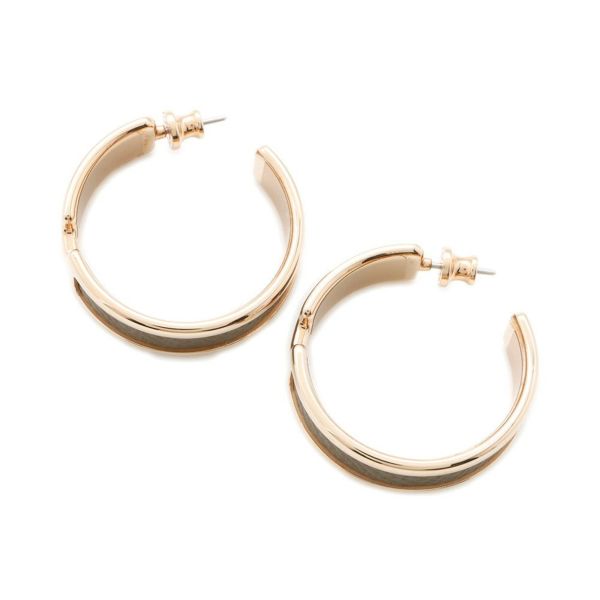 エルメス ピアス オランプ エトゥープ/ピンクゴールド金具 エプソン HERMES アクセサリー