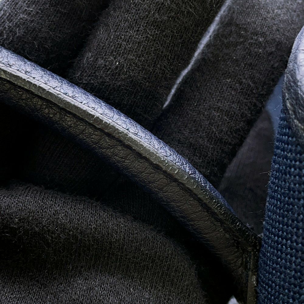 エルメス トートバッグ ガーデンパーティPM ブルーマリン/ブラック/シルバー金具 トワルオフィシエ/ネゴンダ D刻印