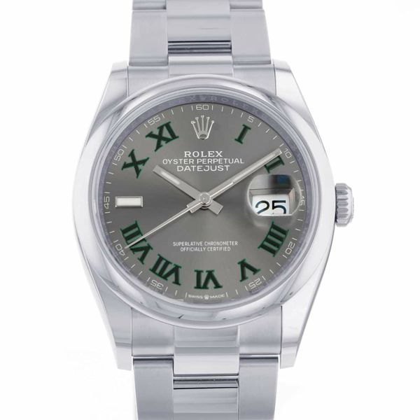 ロレックス デイトジャスト36 126200 ROLEX 腕時計 スレート文字盤