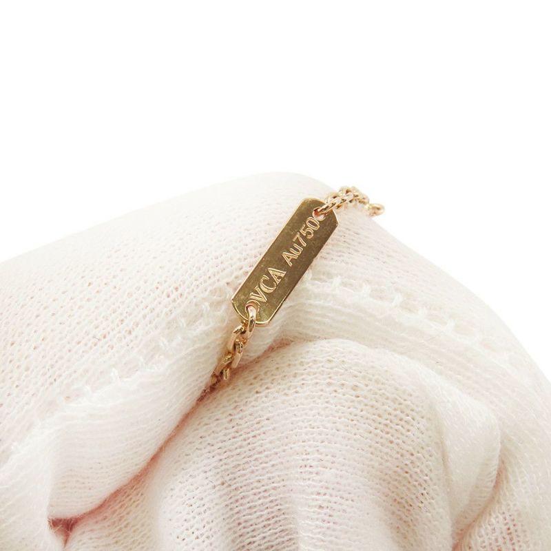 ヴァンクリ ネックレス マジック アルハンブラ ロングネックレス 1モチーフ レターウッド K18PGピンクゴールド VCARO3M700