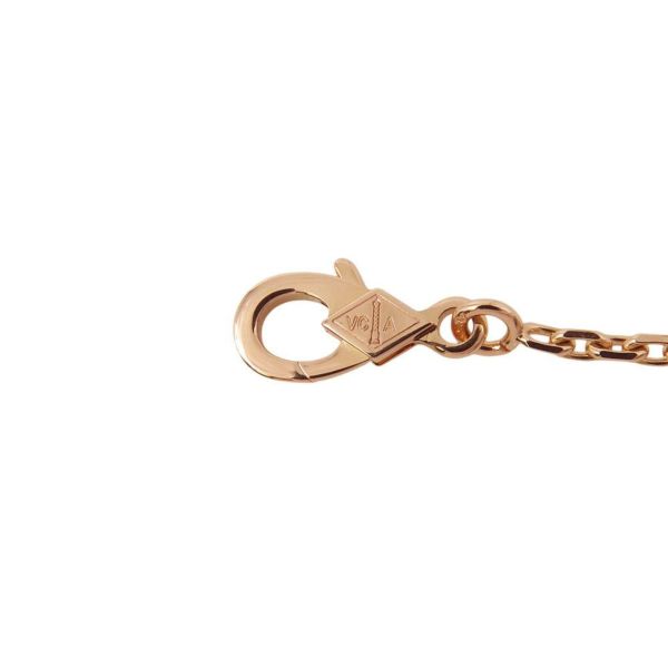 ヴァンクリ ネックレス マジック アルハンブラ ロングネックレス 1モチーフ レターウッド K18PGピンクゴールド VCARO3M700