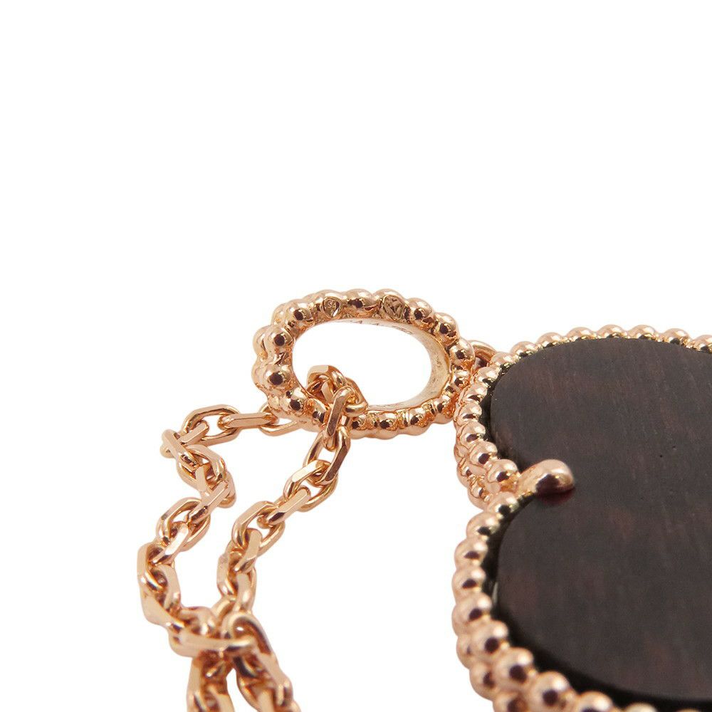 ヴァンクリ ネックレス マジック アルハンブラ ロングネックレス 1モチーフ レターウッド K18PGピンクゴールド VCARO3M700