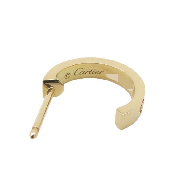 カルティエ ピアス ミニラブ フープ ピアス スモールモデル SM K18YGイエローゴールド B8028800 Cartier