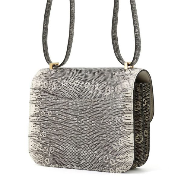 エルメス ミニ コンスタンス3 ミロワール オンブレ/ゴールド金具 リザードナチュラ B刻印